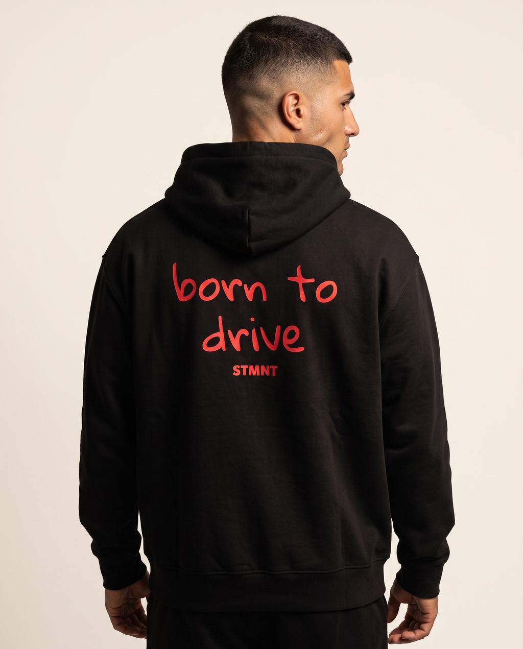Born To Drive Oversized Hoodie worn by model
