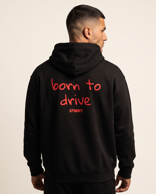 Born To Drive Oversized Hoodie worn by model