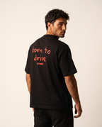 Born To Drive Oversized T-Shirt worn by model