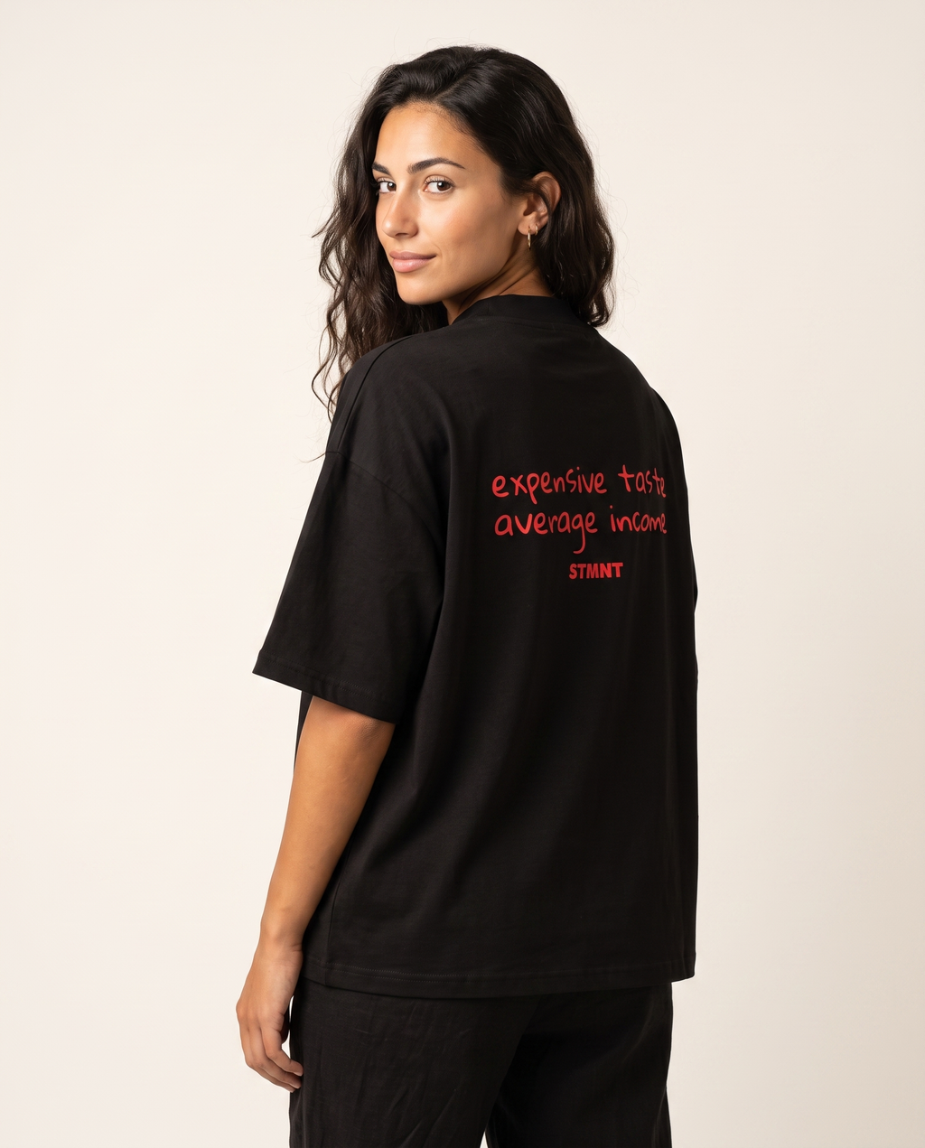 Expensive Taste Oversized T-Shirt worn by model