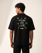 High Off Life Oversized T-Shirt worn by model