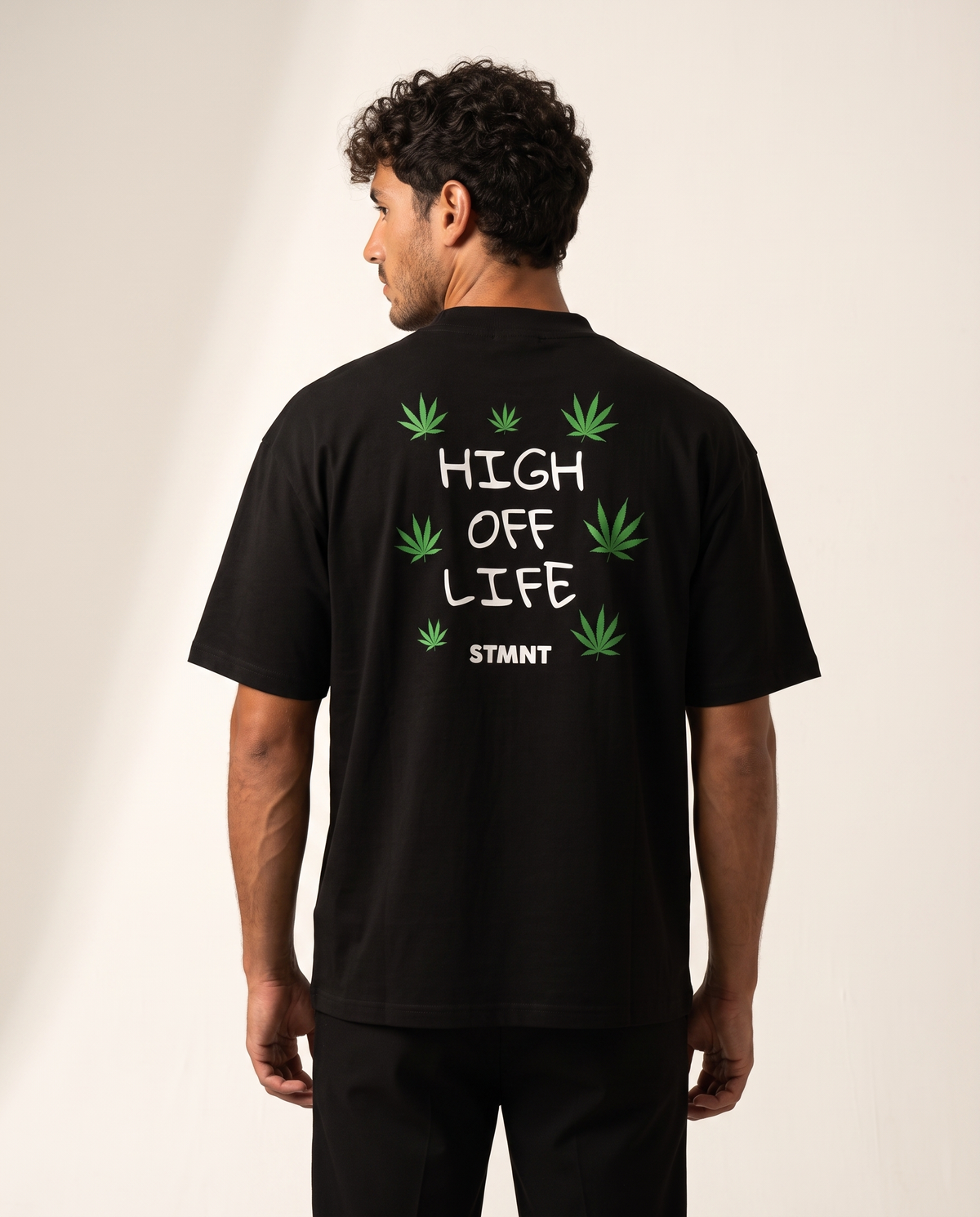 High Off Life Oversized T-Shirt worn by model