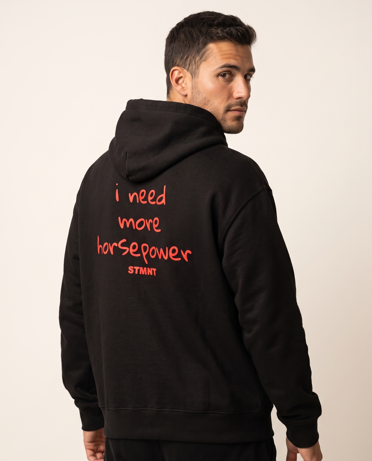 Horsepower Oversized Hoodie worn by model