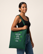 High Off Life Tote Bag carried by model