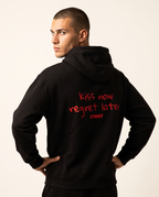 Kiss Now Oversized Hoodie worn by model