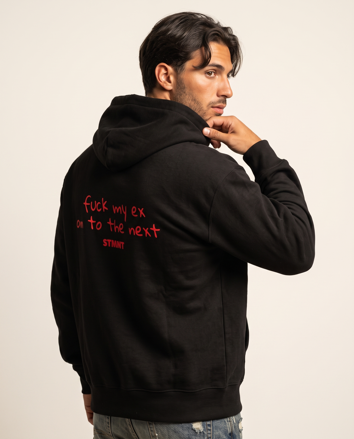 On To The Next Oversized Hoodie worn by model