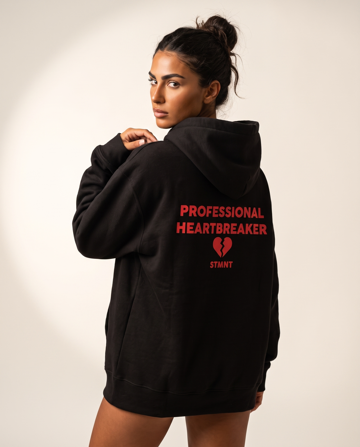 Professional Heartbreaker Oversized Hoodie worn by model