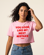 Next Mistake Crop Top worn by model