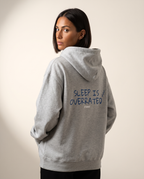 Sleep Is Overrated Oversized Hoodie worn by model