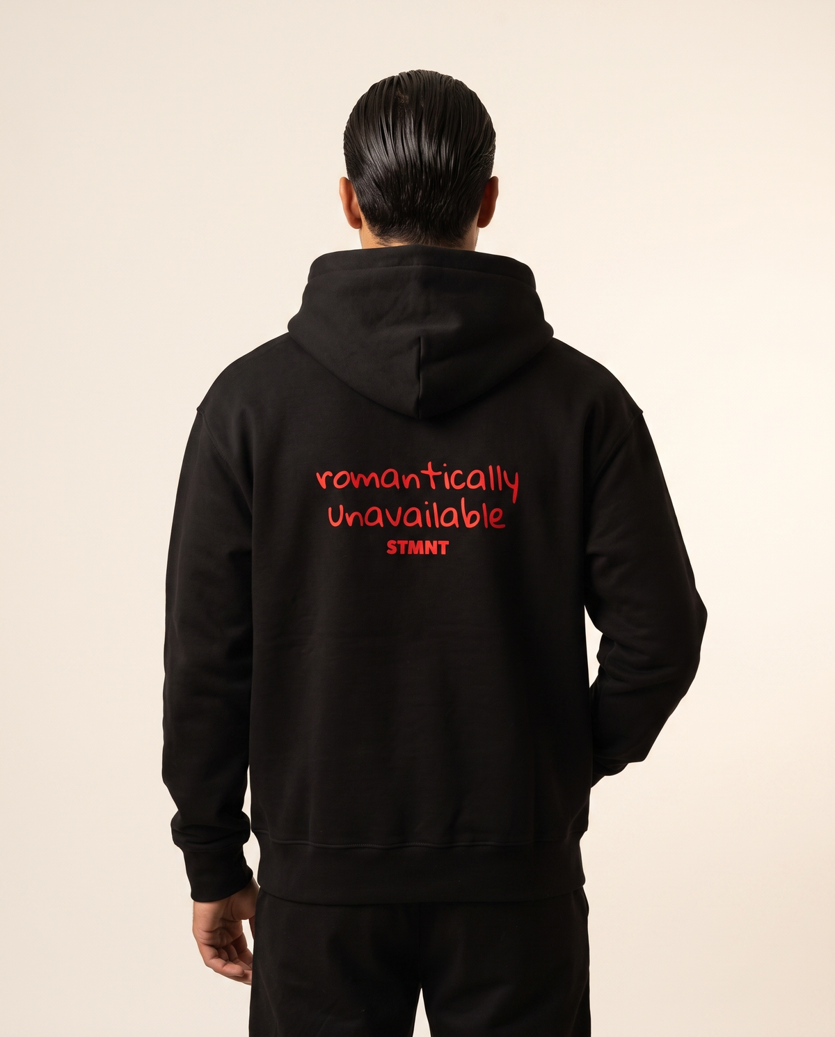 Romantically Unavailable Oversized Hoodie worn by model